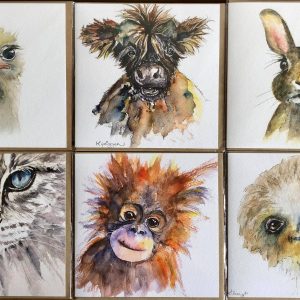 Pack of Six Animal Cards